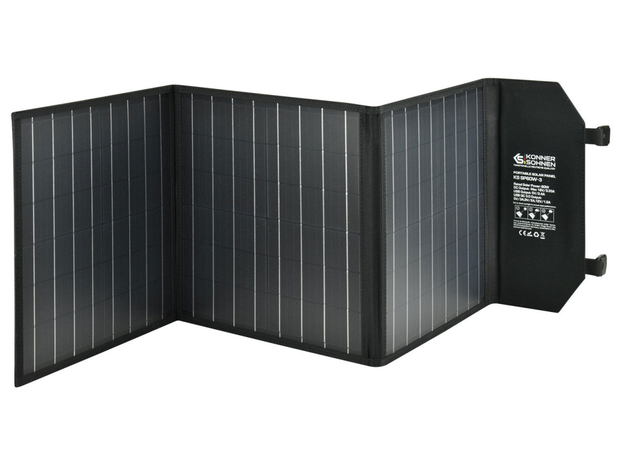 Panou solar portabil din siliciu monocristalin 60W - KS-SP60W-3